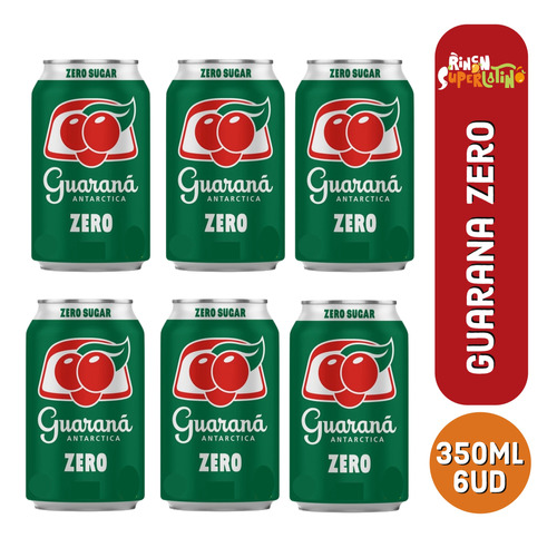 Bebida Gaseosa Guaraná Zero Lata 350ml