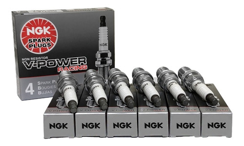 6 Velas De Ignição Ngk V-power #5671a/10 Turbo Grau 10