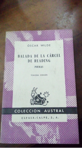 Libro Balada De La Carcel De Reading   Poemas