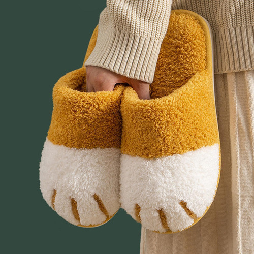 Zapatillas Suaves De Pata De Gato De Dibujos Animados Para