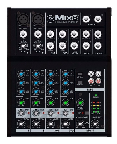 Mesa/mixer Mackie Mix8 Ultra Compacto - Ms0049