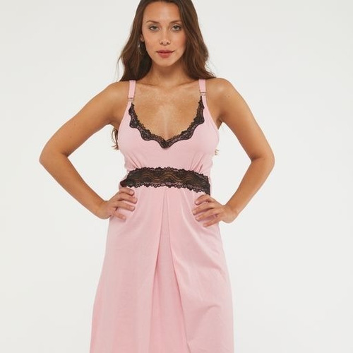 Imagen 3 de 6 de Conjunto Maternal Camisón + Bata 23102023 Florcitas