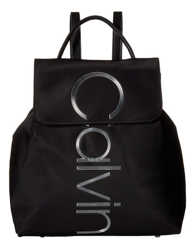 Calvin Klein Mallory Nylon Backpack Negro Color Multicolor