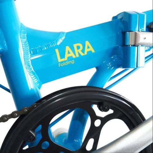 Imagen 3 de 9 de Bici Plegable Sbk Rod 20 Shimano 6 Vel Freno Discos Luces
