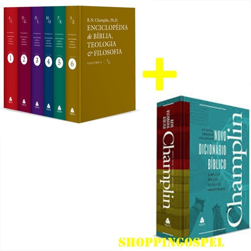 Imagem 2 de 4 de Kit Enciclopédia De Teologia + Dicionário Bíblico Champlin