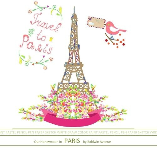 Our Honeymoon In Paris Honeymoon Scrapbook; Bridal Shower Gi