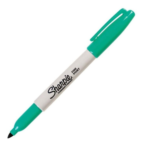 Marcador Sharpie Fine Az Turqueza Caja *6 Unidades