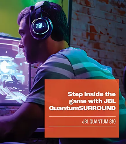 Audifonos Jbl Quantum 810 Gamer Wireless Color Negro