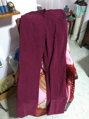 Liquido!! Pantalon Gamuzado Bordo T 42 M Mirtu