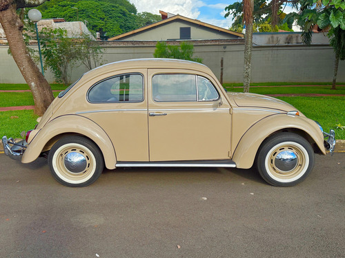 Volkswagen Fusca 67 Bege Impecável Todo Restaurado Original