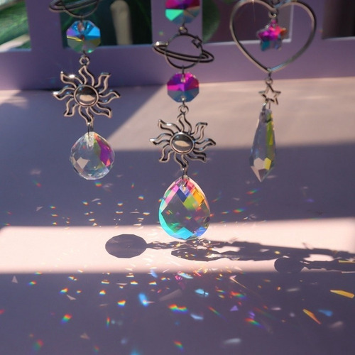 Para Colgante De Cristal 3d Con Forma De Campanilla De.