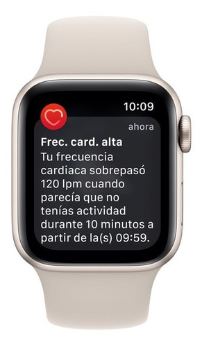 Imagen 5 de 8 de Apple Watch Se (40mm, Gps + Cellular) Color de la caja Blanco Color de la correa Blanco Color del bisel Blanco