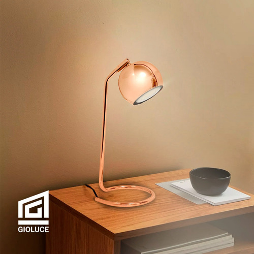 Lampara De Escritorio Mesa Velador Apta Led Gu10 Colores Color de la estructura Cobre