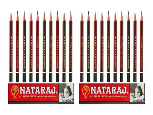 Nataraj 621 lapiz Escritura 2 gratis Goma Borrar & 20 lapiz