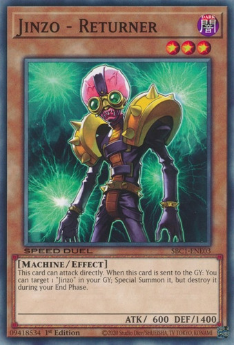 Jinzo - Returner (sbc1-end20) Yu-gi-oh!