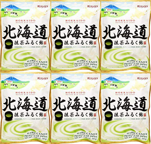 Ame De Leche De Matcha De Hokkaido (2.85oz) (6pack)