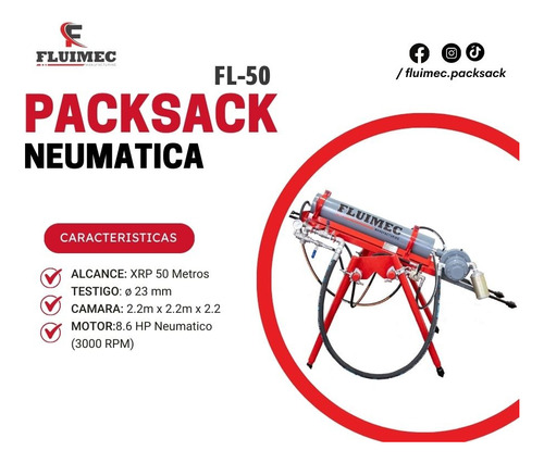Packsack Fl-50 / Equipo Neumático Para Extracción De Núcleos