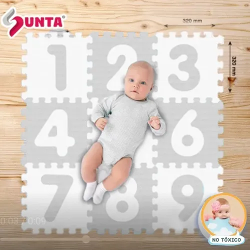 Alfombra puzzle para bebé y niños