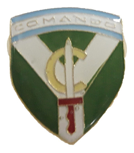 Imagen 1 de 5 de Distintivo/pin Metálico Esmaltado Comando Para Boina 
