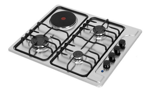 Estufa Mixta Challenger 4pt Gas 220v Acero Inox Sp 6031 Color Plateado