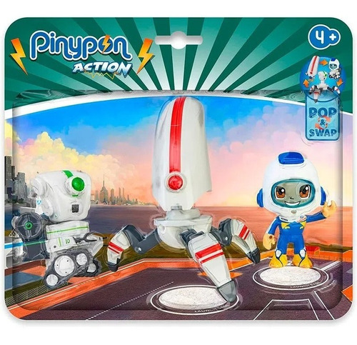 Pinypon Action Muñeco Figura Robots Space Pack Orig Lelab