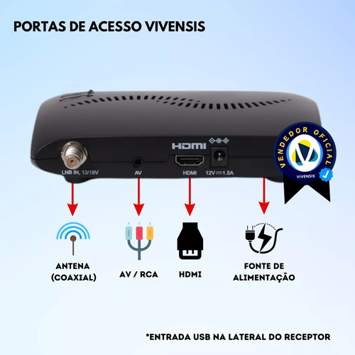 7 Receptores Vx10 Digital Vivensis