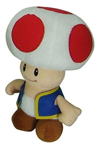 Peluches Peluche Oficial De Nintendo De Super Mario Toad, 8 