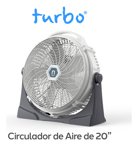 Ventilador De Piso Navia Cfn-2020 De 20 Pulg. 3 Velocidades 50.8 Cm Blanco Gris Plástico 5