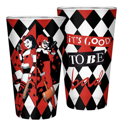 Dc Comics Large Glass Harley Quinn