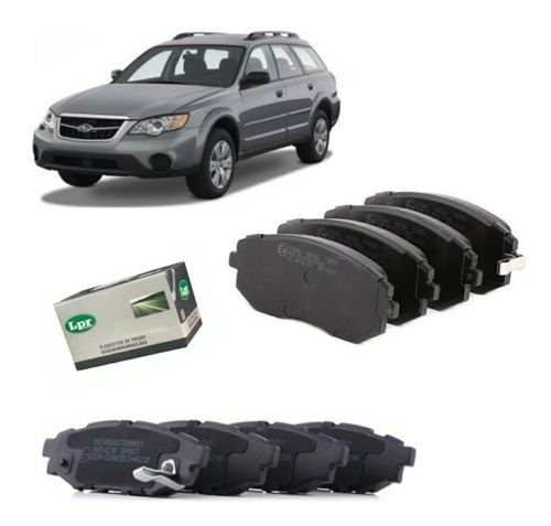 Kit Pastillas De Freno Subaru Legacy Outback 09/12 Del/ Tras