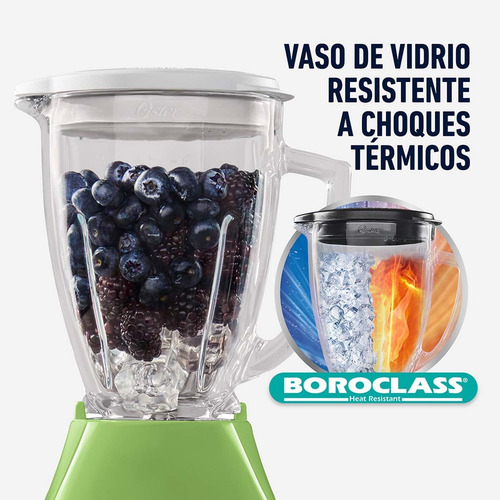 Licuadora Oster® Blstkagkpb 2 Velocidades Y Vaso De Vidrio