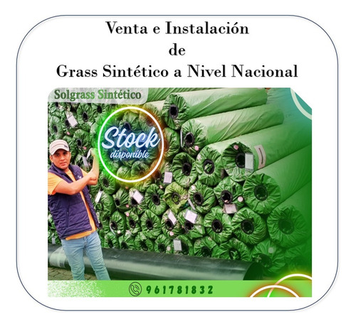 Venta E Instalación De Grass Sintetico A Nivel Nacional 