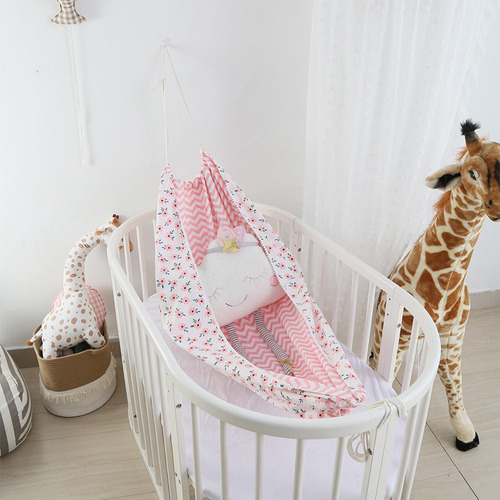 Detachable Portable Hammock Hanging Crib Infant Bed Rosado