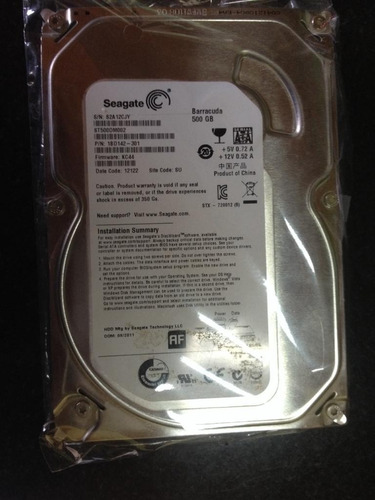 Disco Rígido Seagate Barracuda 3.5 De 500gb (usado)