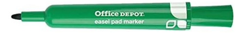 Office Depot(r) Marcadores De Almohadilla De Caballete, 100% Negro Azul Marrón Verde Naranja Púrpura Rojo.