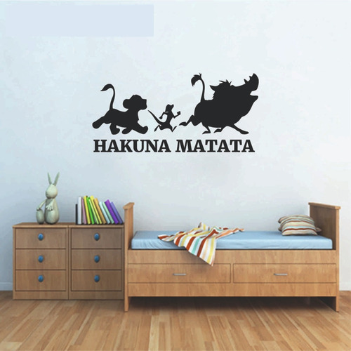 Vinilos Decorativa Calco Pared Hakuna Matata 115 X 60cm