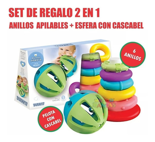 Imagen 3 de 6 de Set 2en1 Anillos Apilables + Pelota Duravit