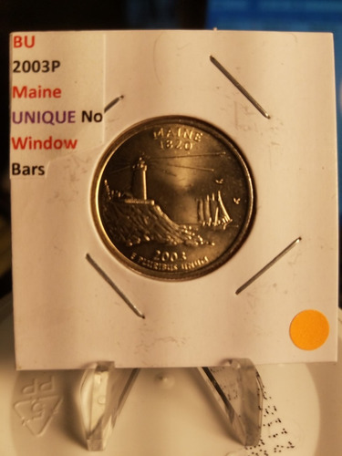 Quarter 25 Centavos De Maine 2003p Con Errores De Acuñacion!