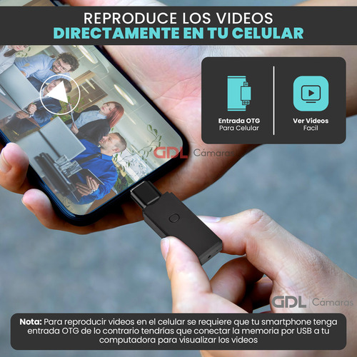 Camara Espia Memoria Usb, Sensor Movimiento Camara Oculta