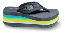 Comprar Ojotas Altas Con Plataforma Con Taco. Ojotas Tela