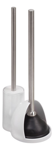 Juego De Émbolo Plástico Para Inodoro Blanco 19 X 15 X 48 Cm