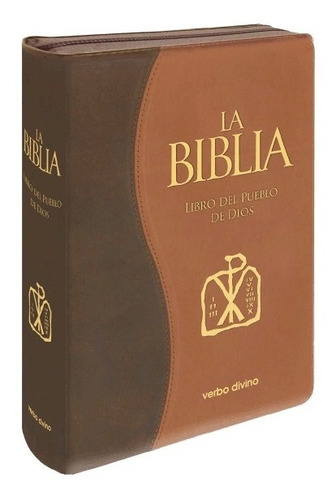 La Biblia Libro Del Pueblo De Dios-s. Piel Cremallera-bitono
