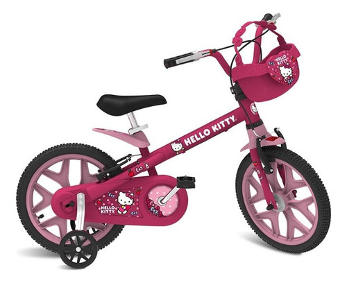 Bicicleta Aro 16 Hello Kitty Brinquedos Bandeirante