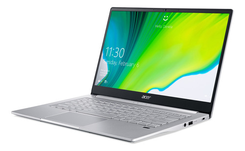 Imagen 2 de 8 de Notebook Acer Swift 3 SF314-42 pure silver 14", AMD Ryzen 7 4700U 8GB de RAM 512GB SSD, AMD Radeon Vega 7 1920x1080px Windows 10 Home