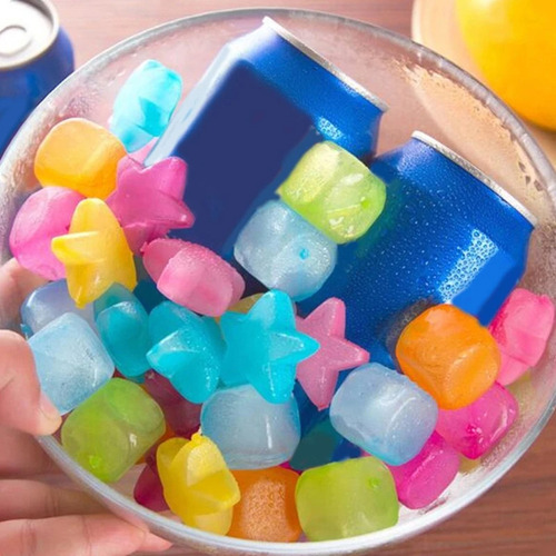 120 Hielos Reutilizables Lavables Divertidas Figuras Colores