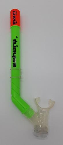 Snorkel Mares Sahara Pro Con Válvula En Negro O Verde Fluo