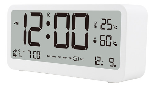 Reloj Despertador 8001-en, Alarma Digital De Doble Temperatu