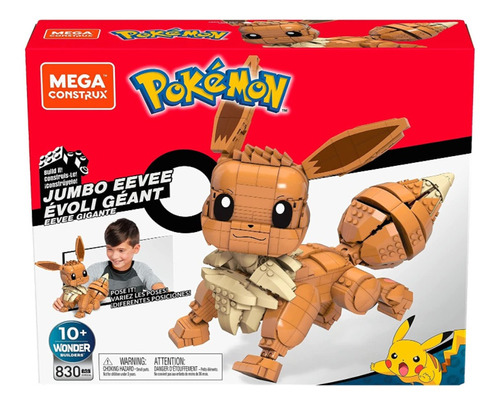 Juguete De Construcción Mega Construx Pokémon Jumbo Eevee