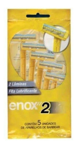 Imagem 1 de 1 de Enox Aparelho 2 Lâminas Descartável C/5