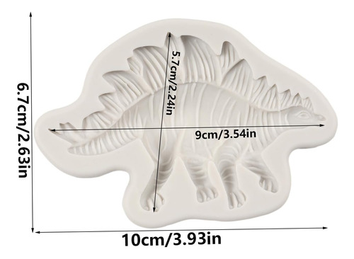Moldes De Silicona De Dinosaurio Para Fondant De Estegosauri